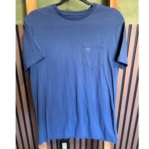 Birddogs Pocket Tee Shirt Short Sleeves Pullover Crewneck Blue Green Size Medium